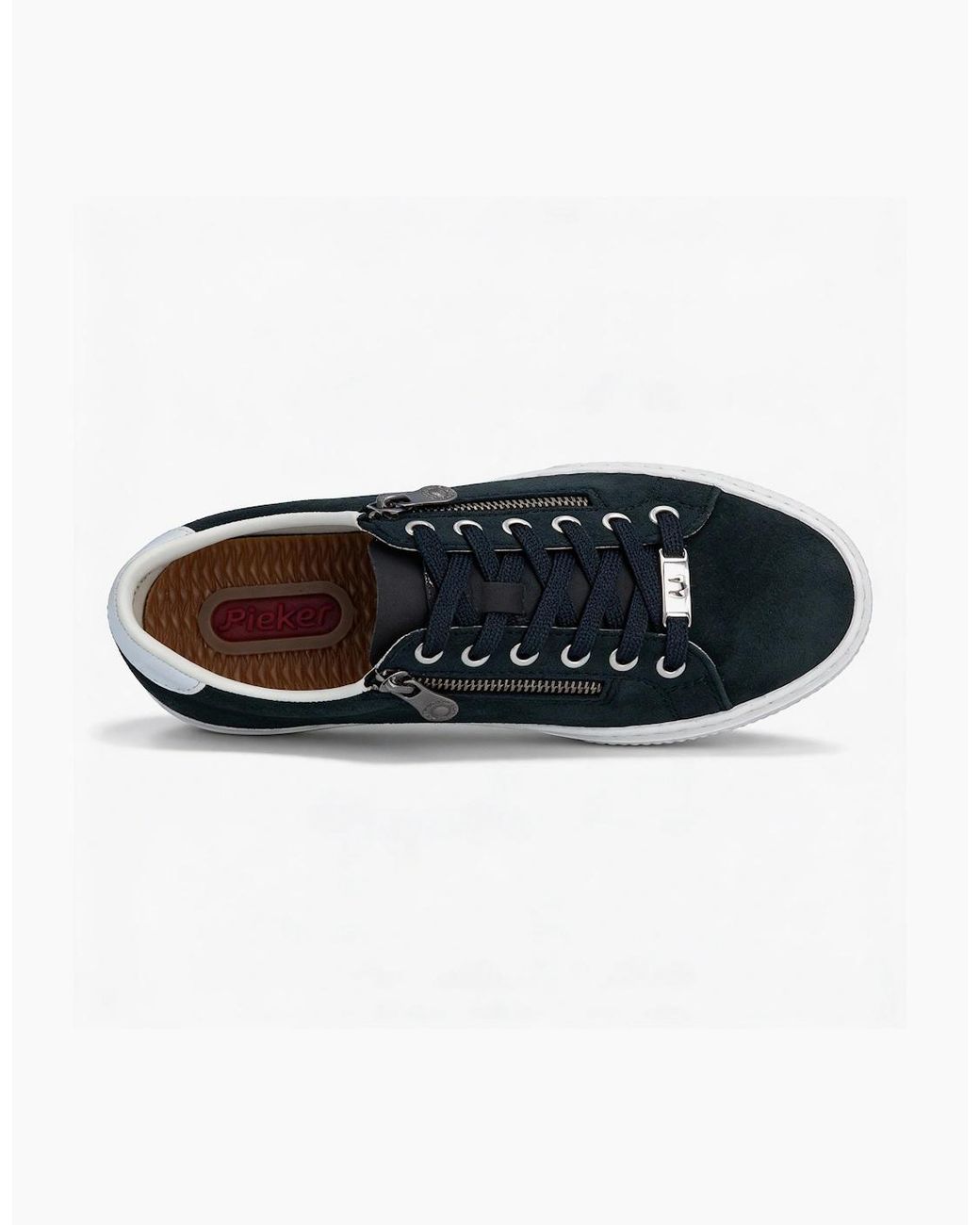 Rieker Blue Enya Court Trainers