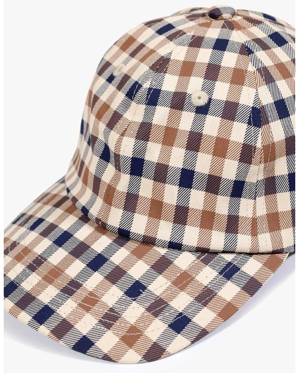 Aquascutum White Iconic Baseball Cap for men