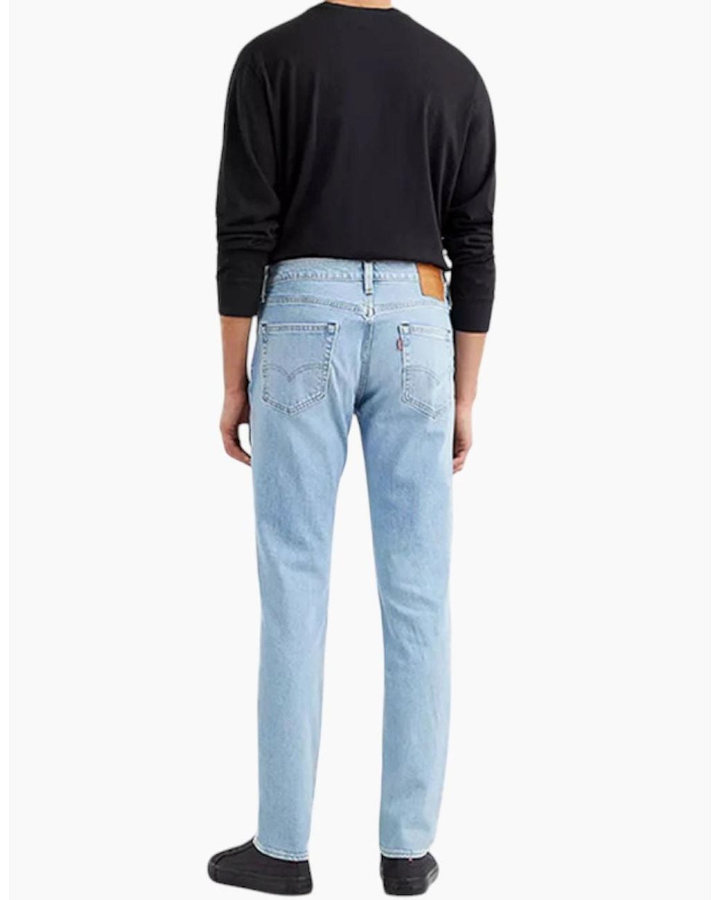 Levi's Blue Levi's 511 Jeans Original Riveted Stretch Slim Fit Wash Denim Bottom for men