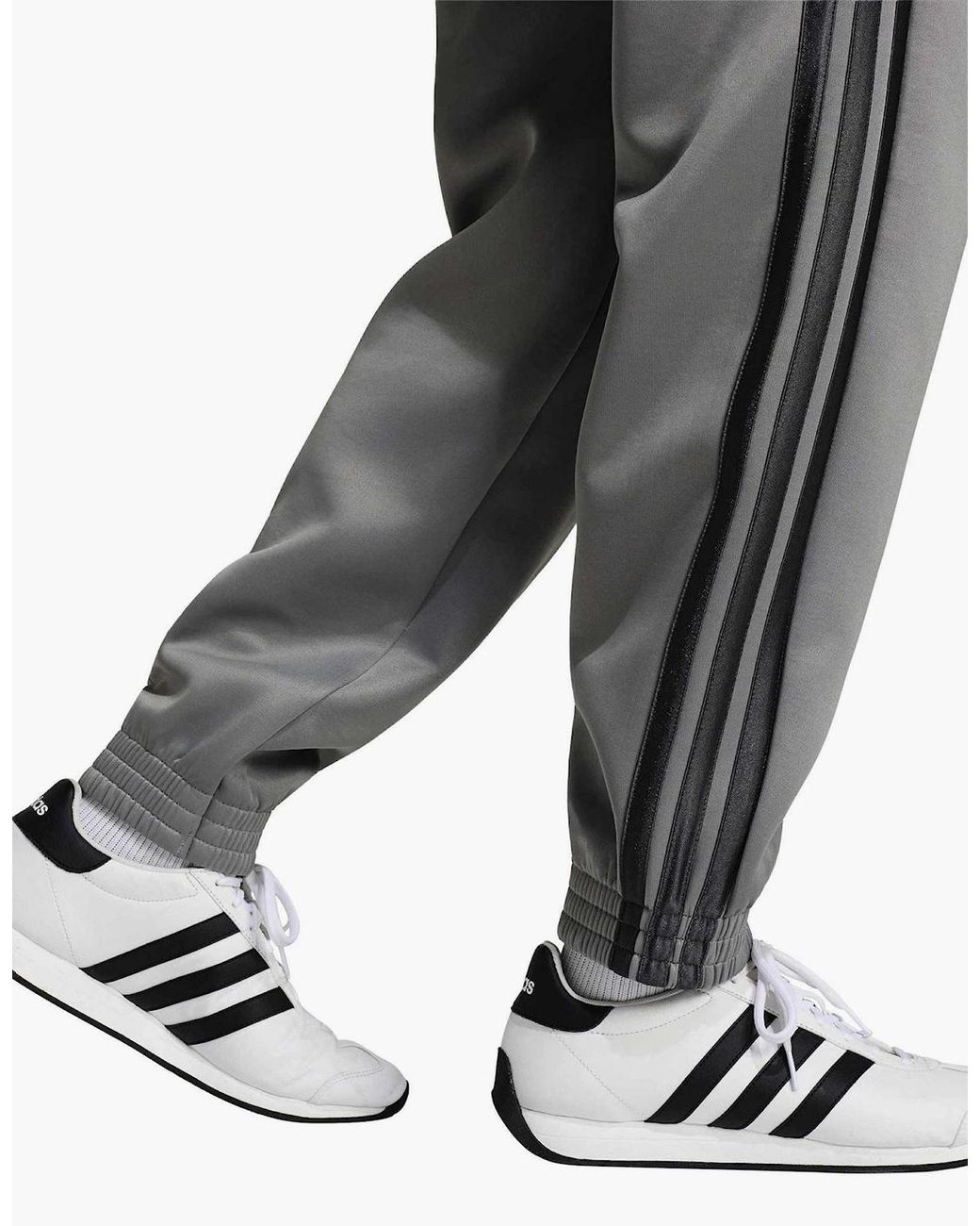 Adidas Gray Stadium Fleece Joggers for men