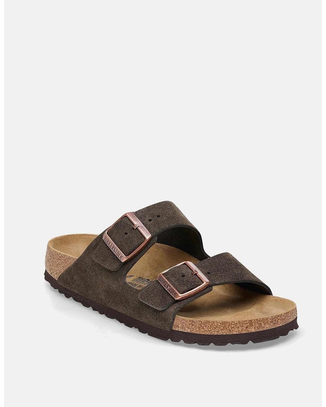 Birkenstock Arizona Brown Arizona Suede Leather Sandal for men
