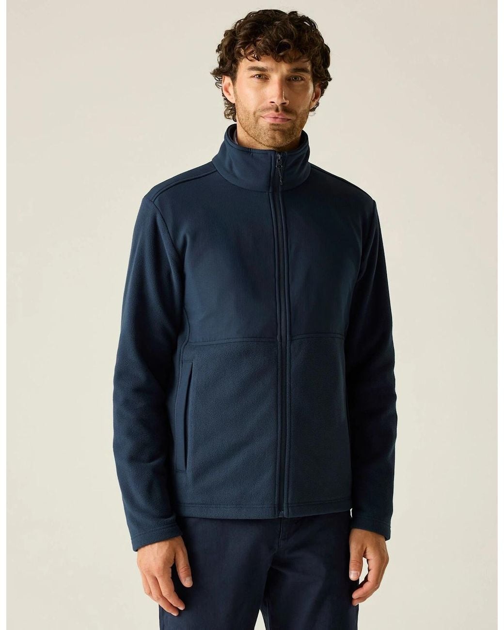 Regatta Blue Adult Recycle.Me Fleece Jacket for men