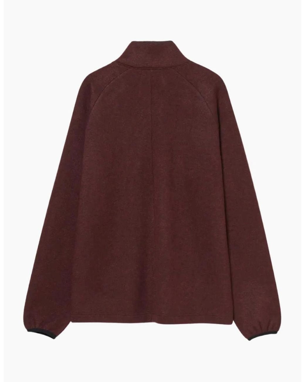 Ma Strum Purple Prism Funnel Knit Wine Jumper for men