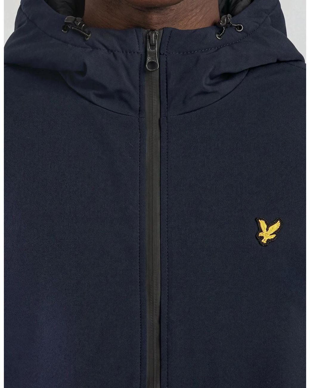 Lyle & Scott Blue Padded Technical Windbreaker Jacket for men