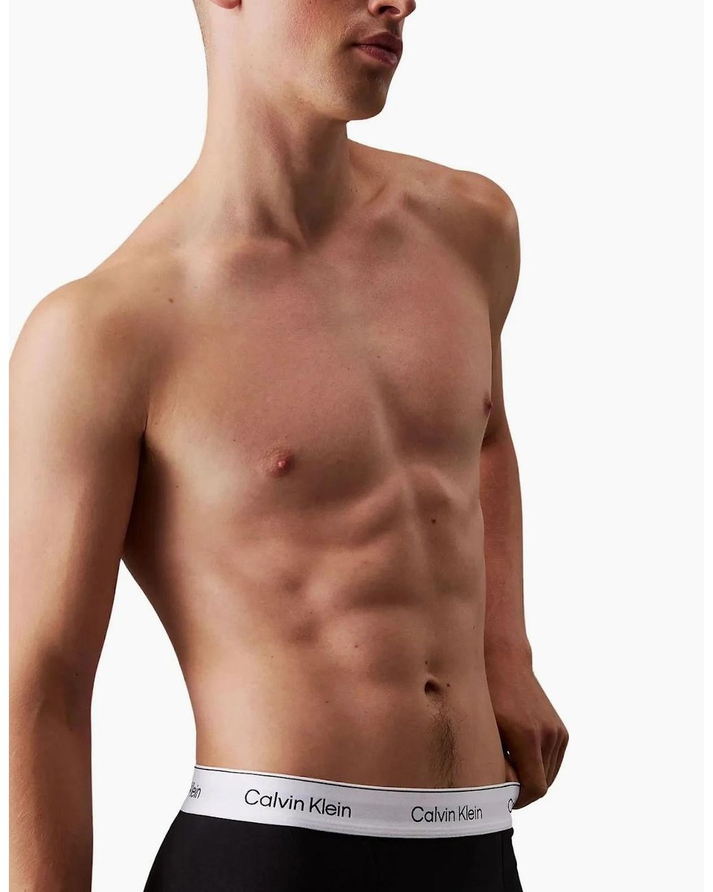 Calvin Klein 3-Pack Icon Cotton Stretch 'Relaxed Dart' Boxer Trunks, /Glacier/Bluebell for men