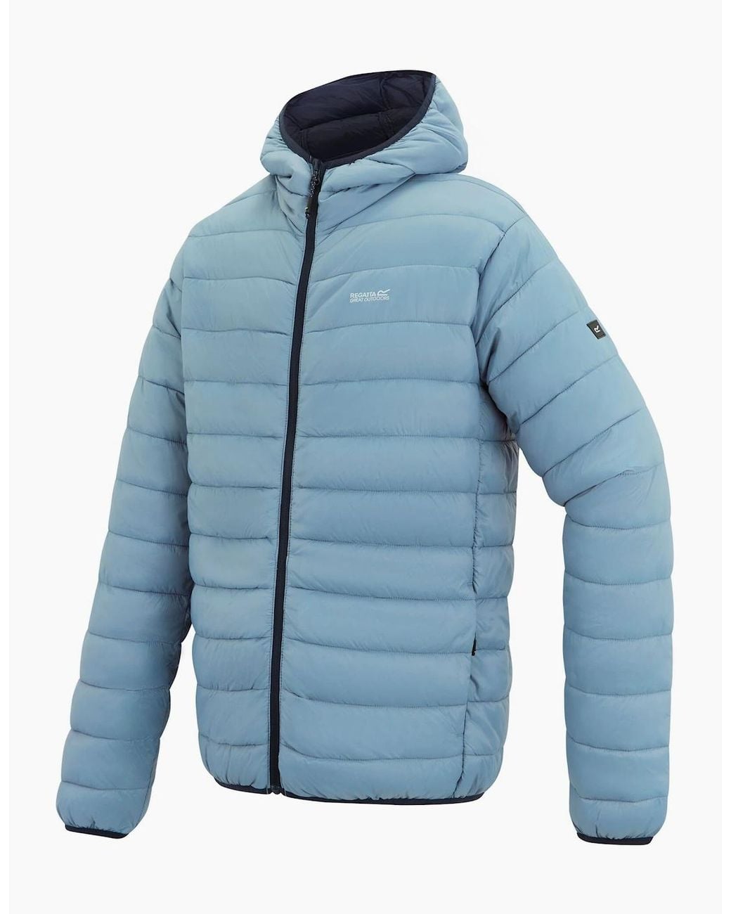 Regatta Blue Marizion Baffled Hooded Padded Jacket for men