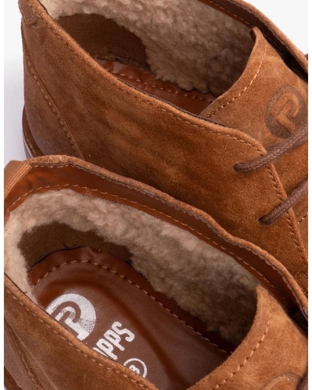 Popps Brown Cooper Desert Boots Cognac for men