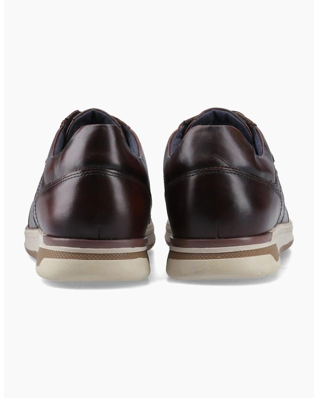 Pod Brown Arrow Leather Shoes for men
