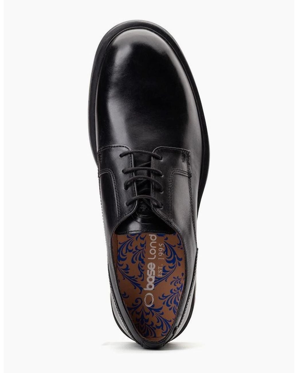 Base London Black Locke Lace Up Shoes for men