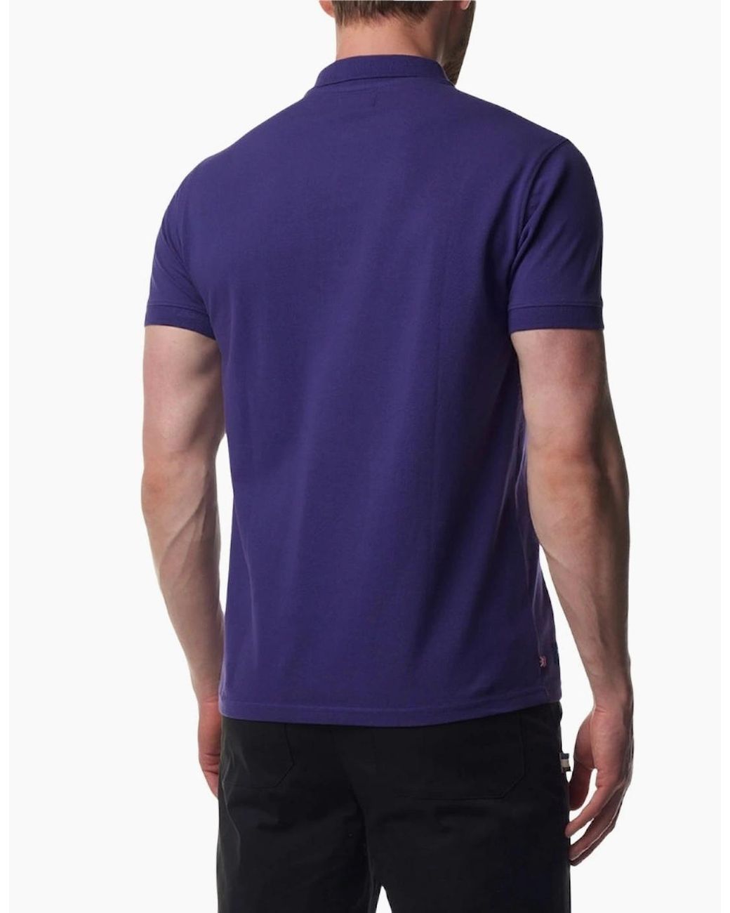 Aquascutum Blue Active Cotton Polo Dry-Fit Polo Shirt for men