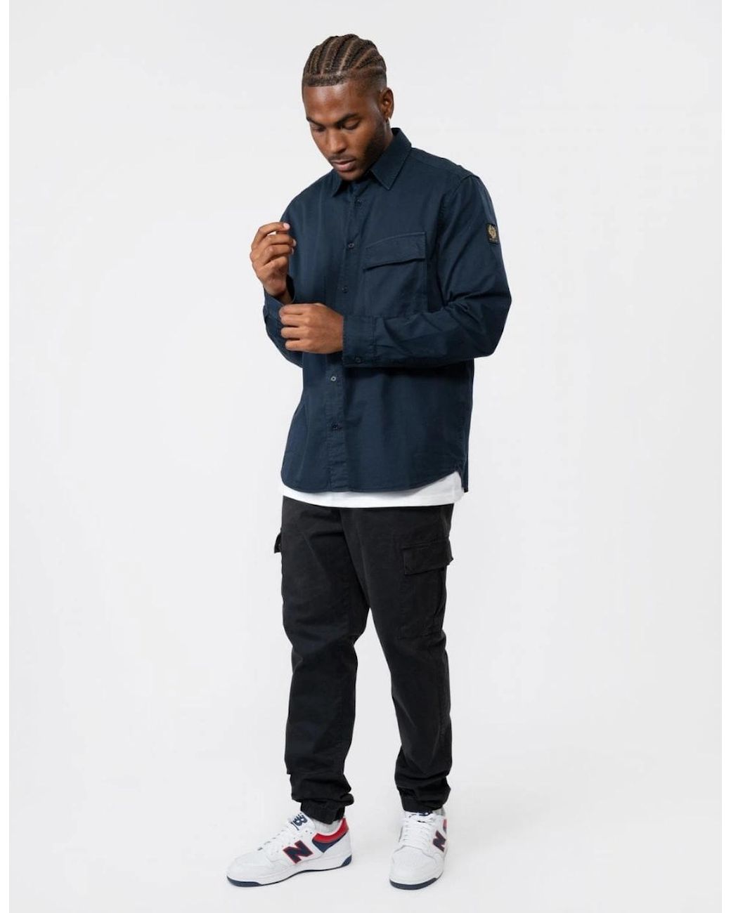 Belstaff Blue Scale Shirt for men