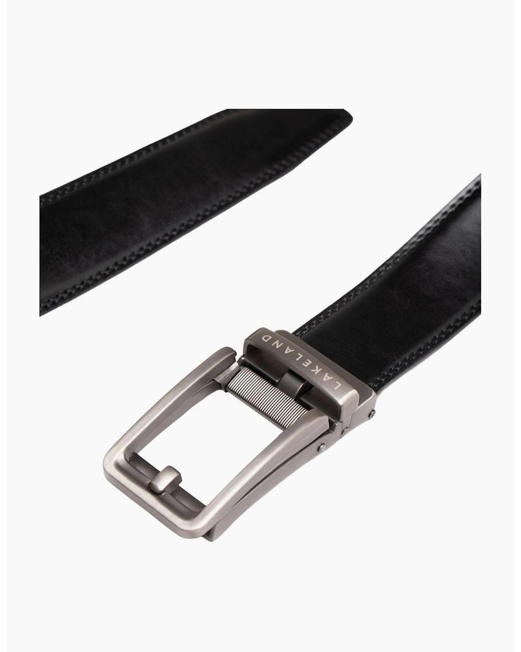Lakeland Leather White Rigg Ratchet Belt