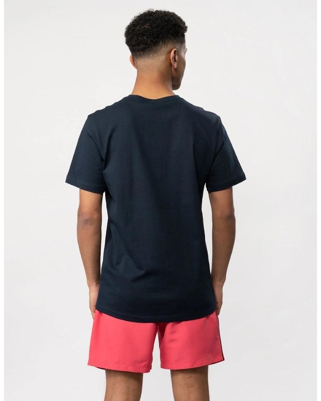 Boss Blue Boss Tales Cotton-Jersey T-Shirt With Logo Patch Nos for men