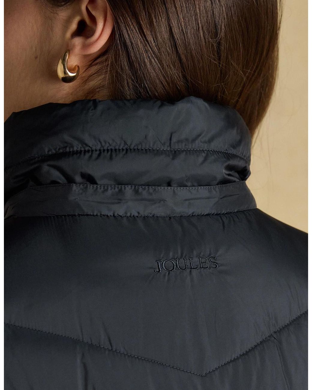 Joules Black Pembury Coat Longline Jackets
