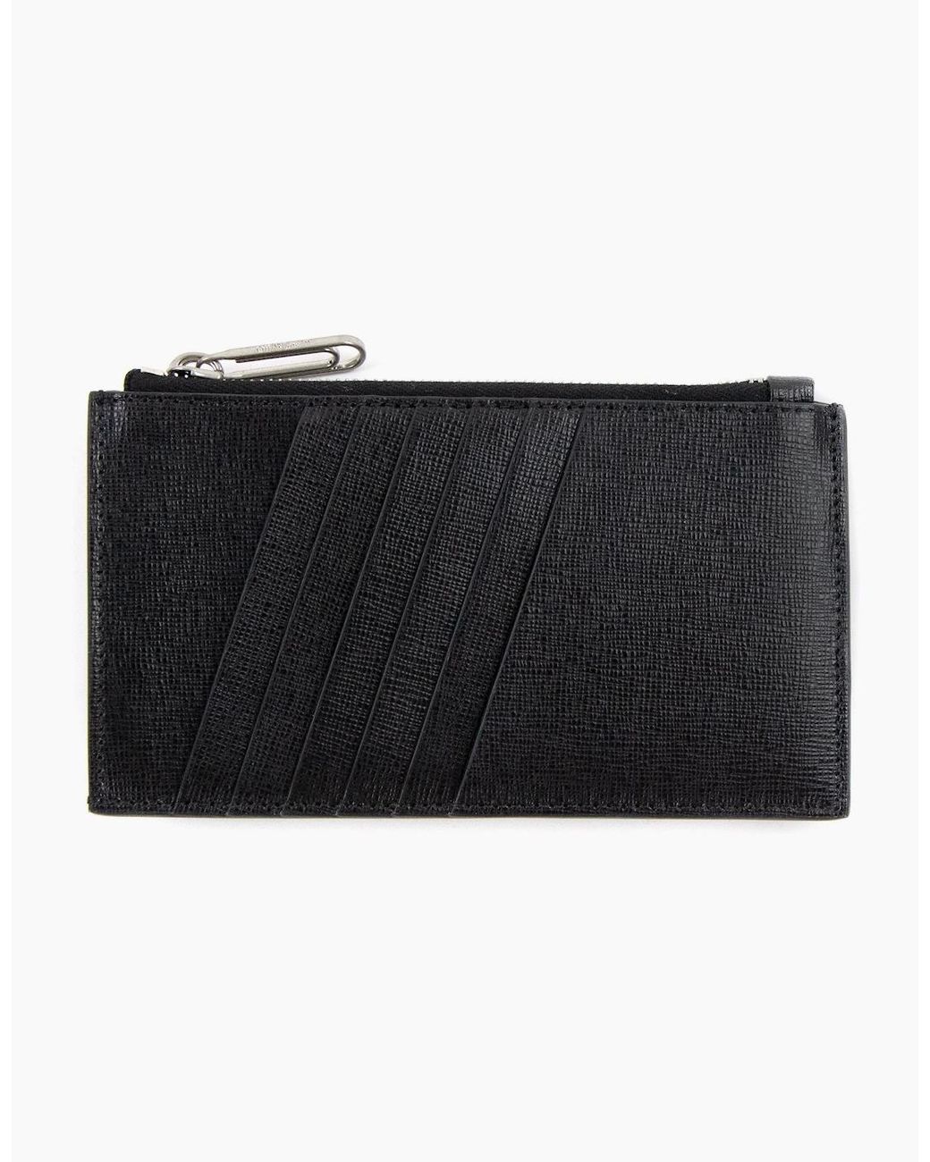 Off-White c/o Virgil Abloh Black Off Binder Card Case for men