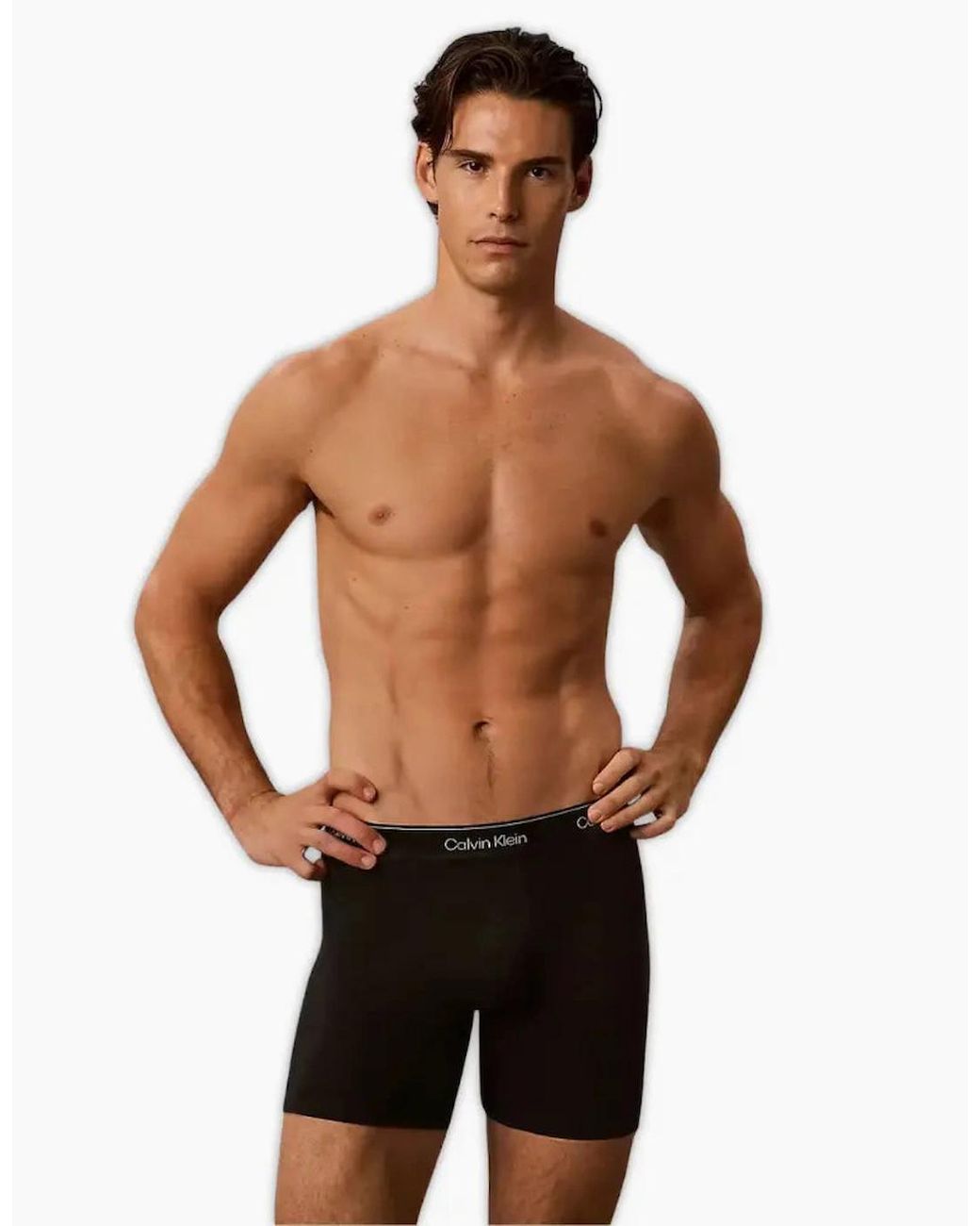 Calvin Klein Red 3-Pack Icon Cotton Stretch Metallic Waist Boxer Briefs for men