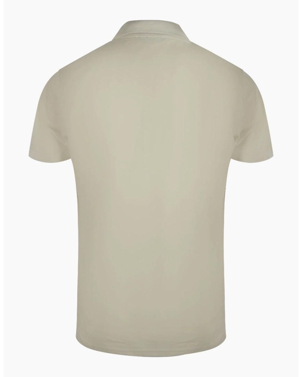 Roberto Cavalli Natural Cavalli Class Vibrant Floral Logo Sand Polo Shirt for men