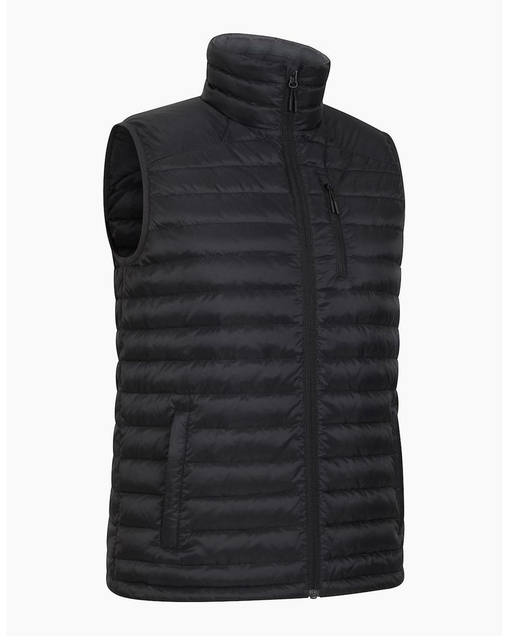 Mountain Warehouse Black Henry Ii Extreme Padded Gilet for men