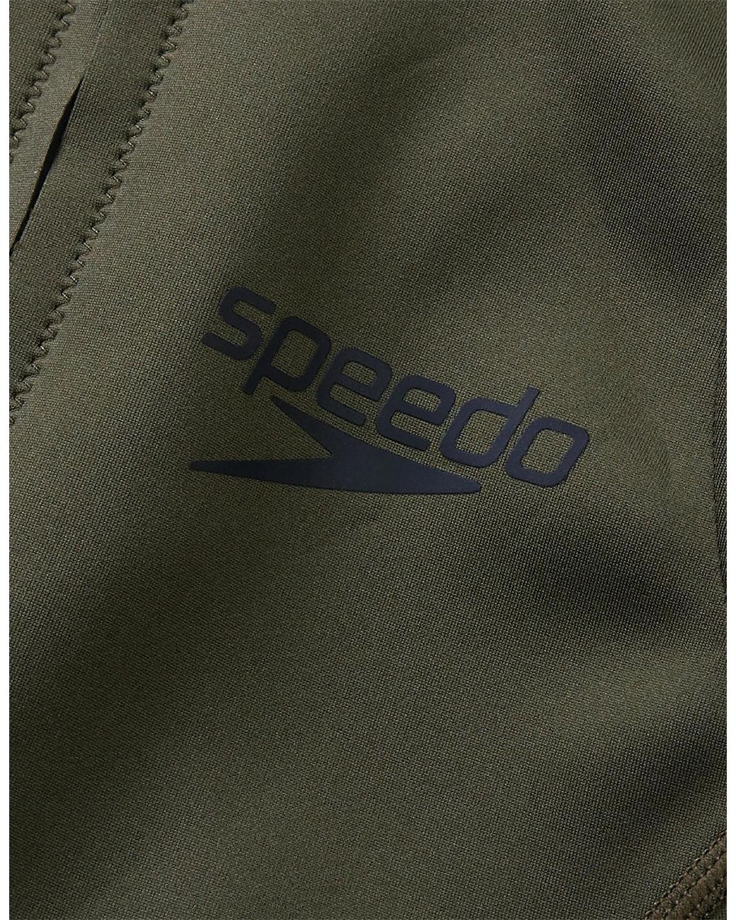 Speedo Blue Ladies Colour Block Thermal Sleeveless One Piece Swimsuit