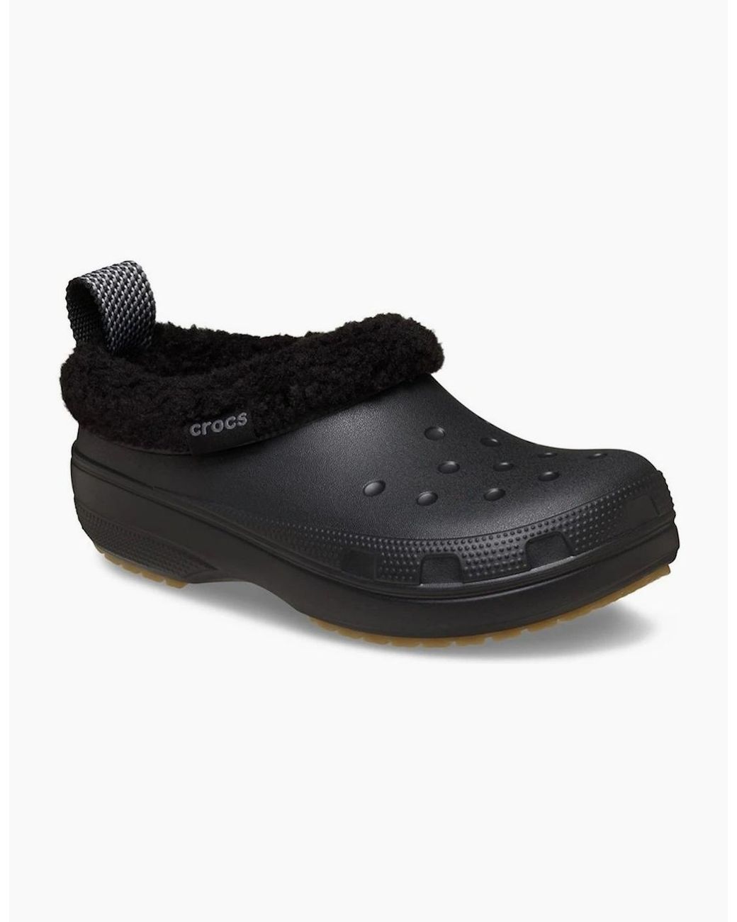 CROCSTM Black Classic Lined Shorty Clogs for men