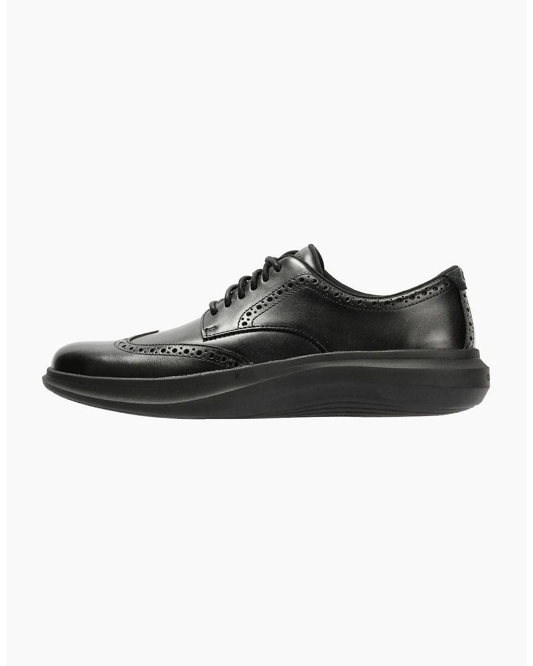 Cole Haan Black Grand Aerion Wingtip Oxfords Leather Lace-Up Shoes for men