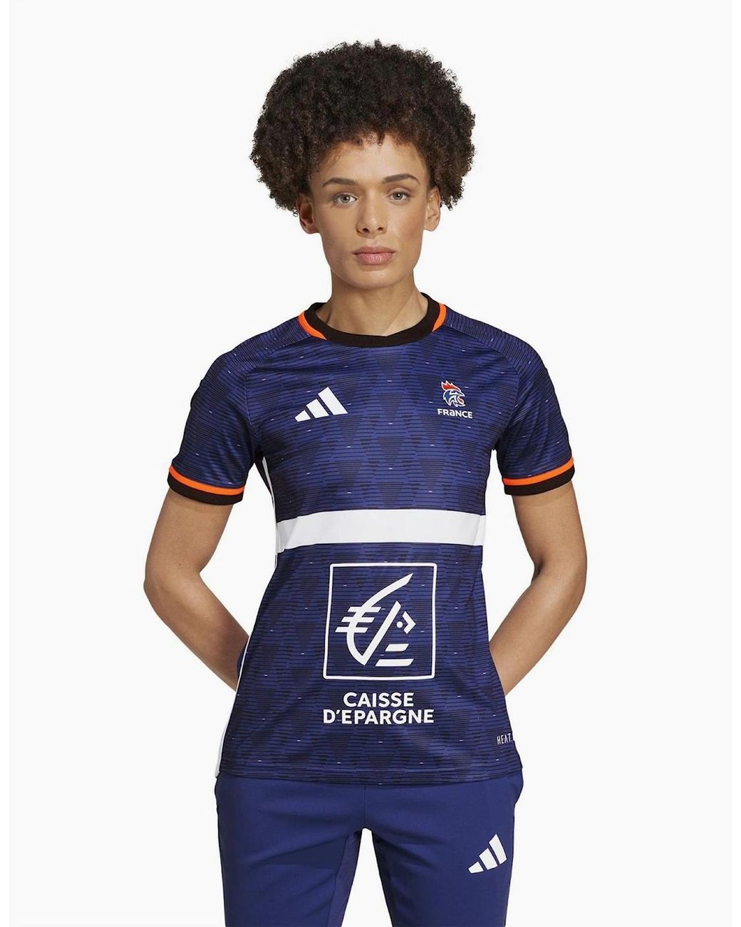 Adidas Blue F Hb Jersey W Gym Top