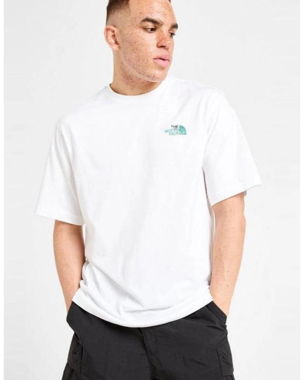 The North Face White Graphic Relaxed Ss for men