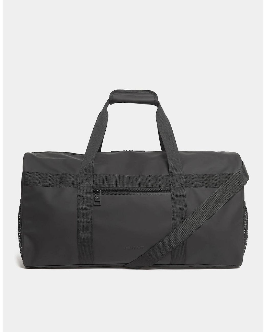 Lyle & Scott Black Water Resistant Weekender for men
