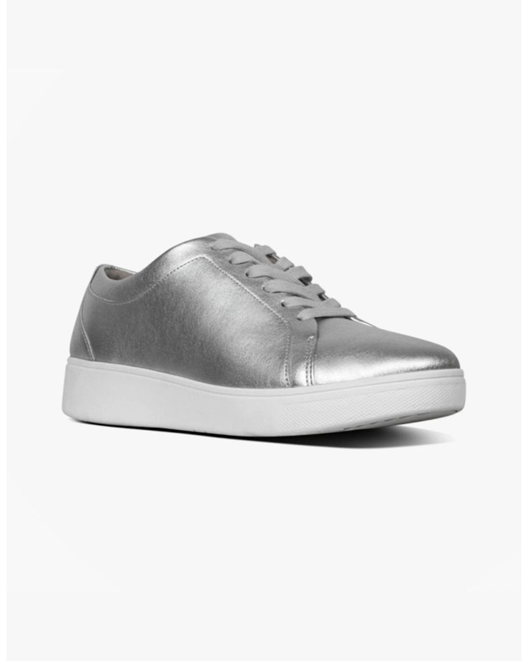 Fitflop Metallic Rally Leather Trainers