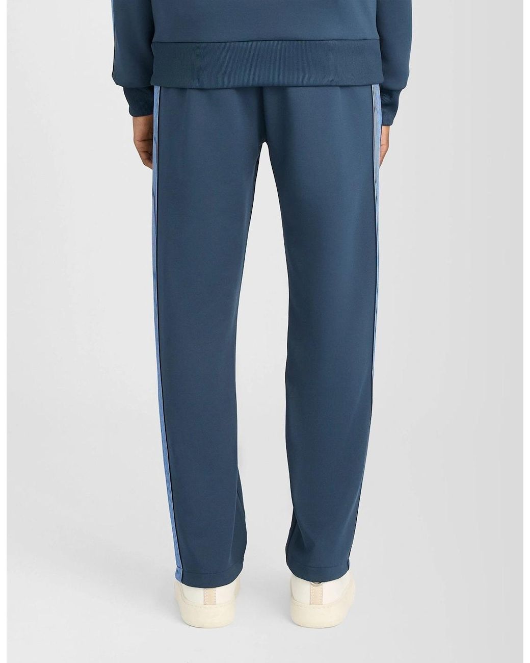 Lyle & Scott Blue Striped Taped Trackpant for men