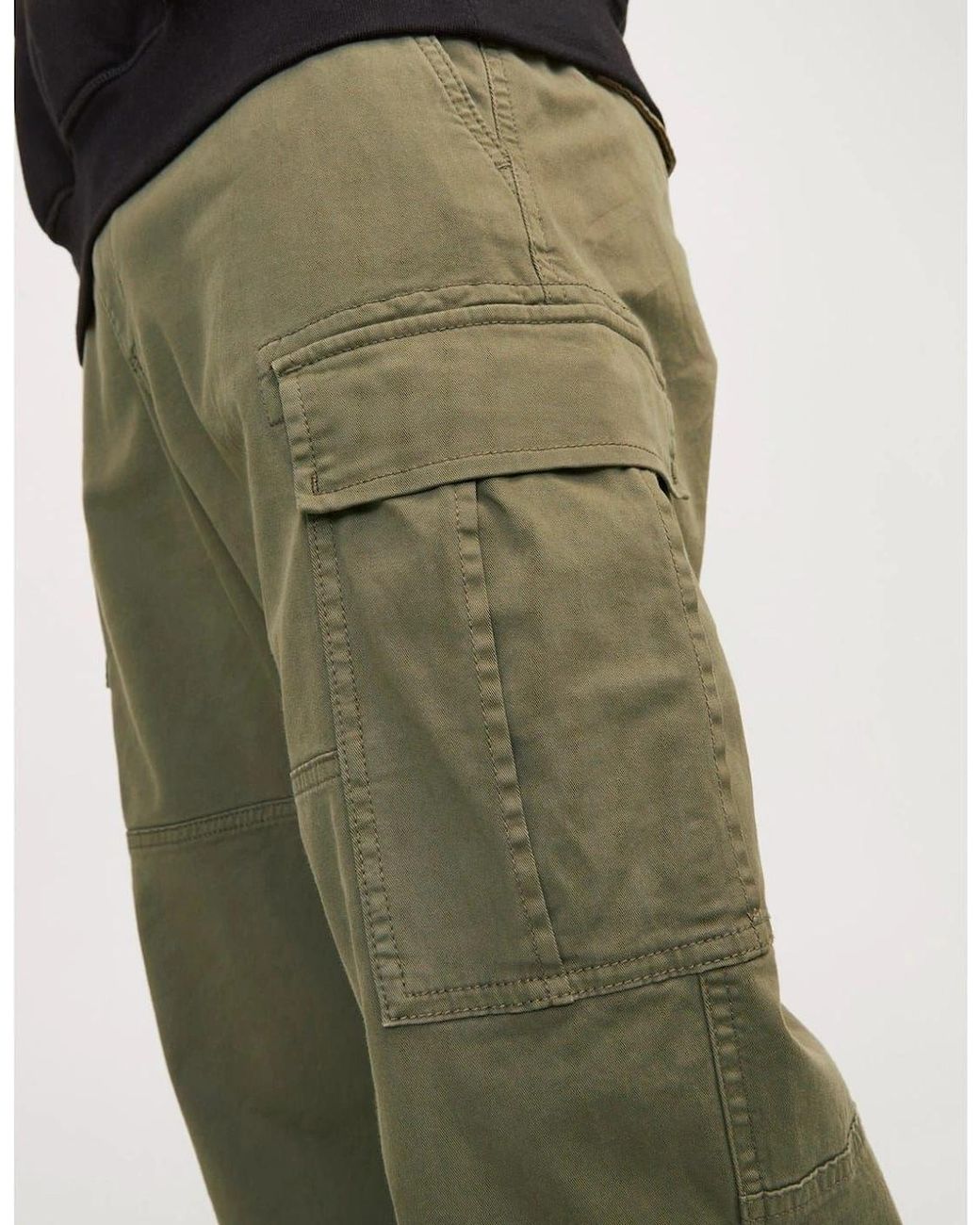 Jack & Jones Green Harlow Cargo Trouser for men