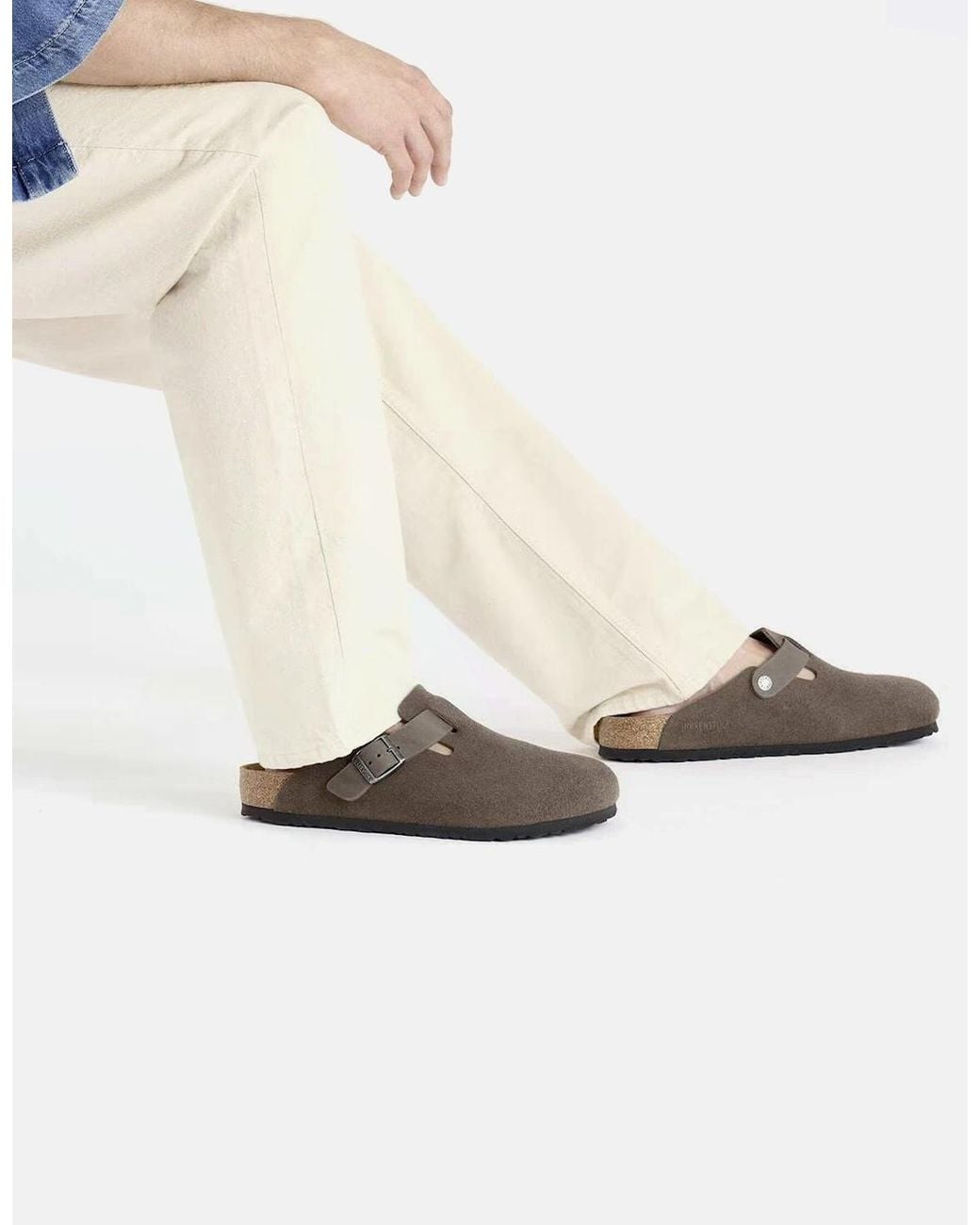 Birkenstock Boston Brown Boston Mixed Leather for men