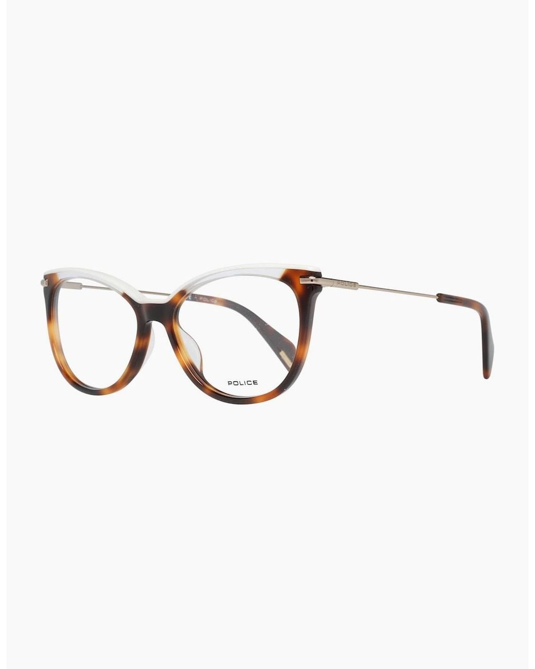 Police Brown Optical Frame Vpl505E 09Aj 53