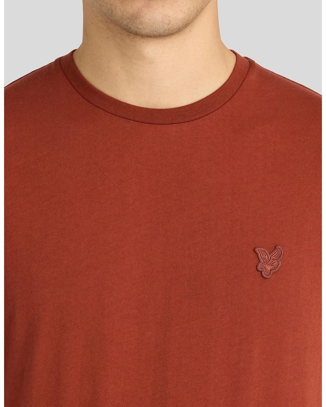 Lyle & Scott Red Superfine Cotton T-Shirt for men