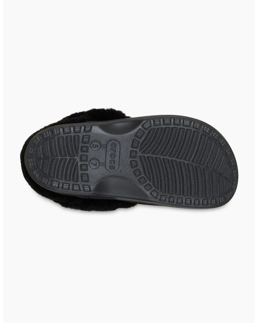 CROCSTM Black Unfurgettable Vegan Suede Polyester Clogs