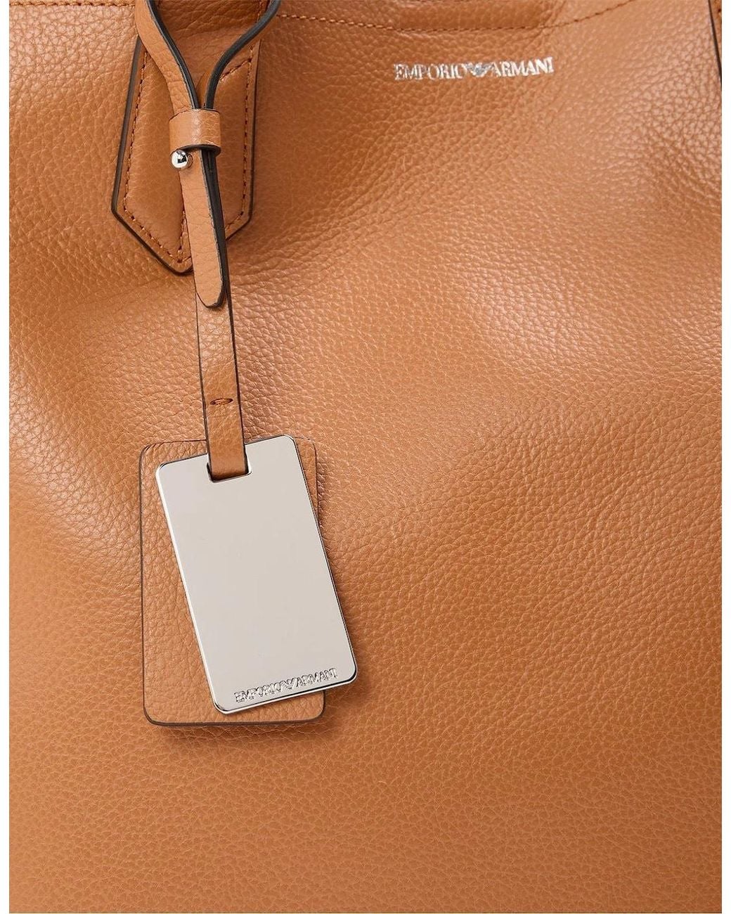 EA7 Brown Tote Bags