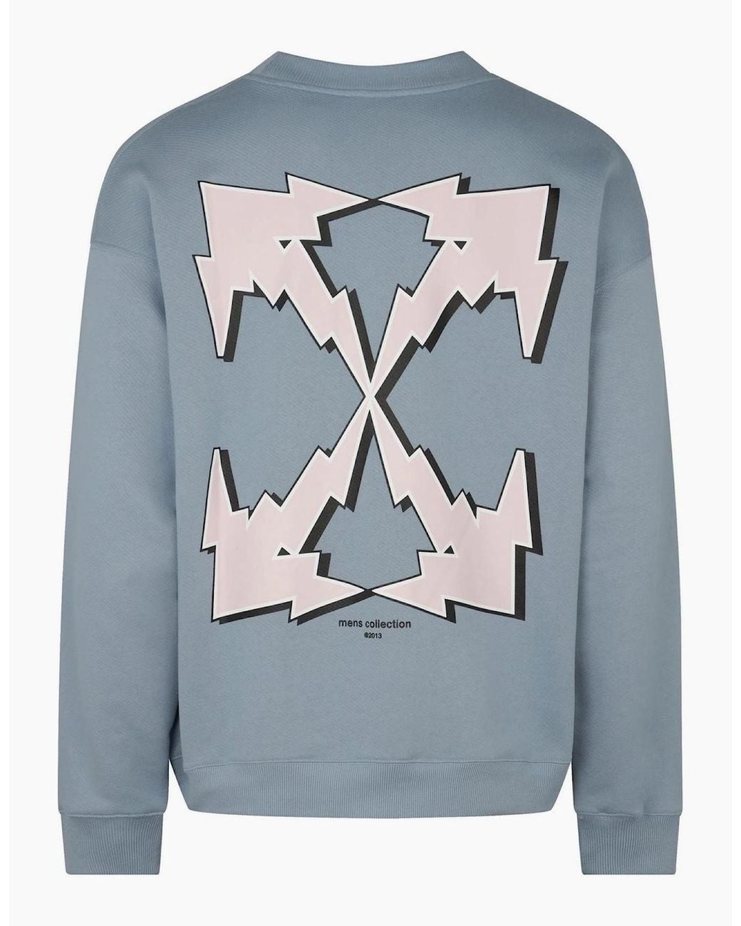 Off-White c/o Virgil Abloh Blue Off Bolt Arrow Swt for men