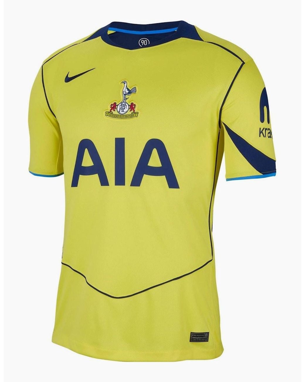 Nike Yellow Tottenham Hotspur Third Shirt 2025 2026 Adults for men