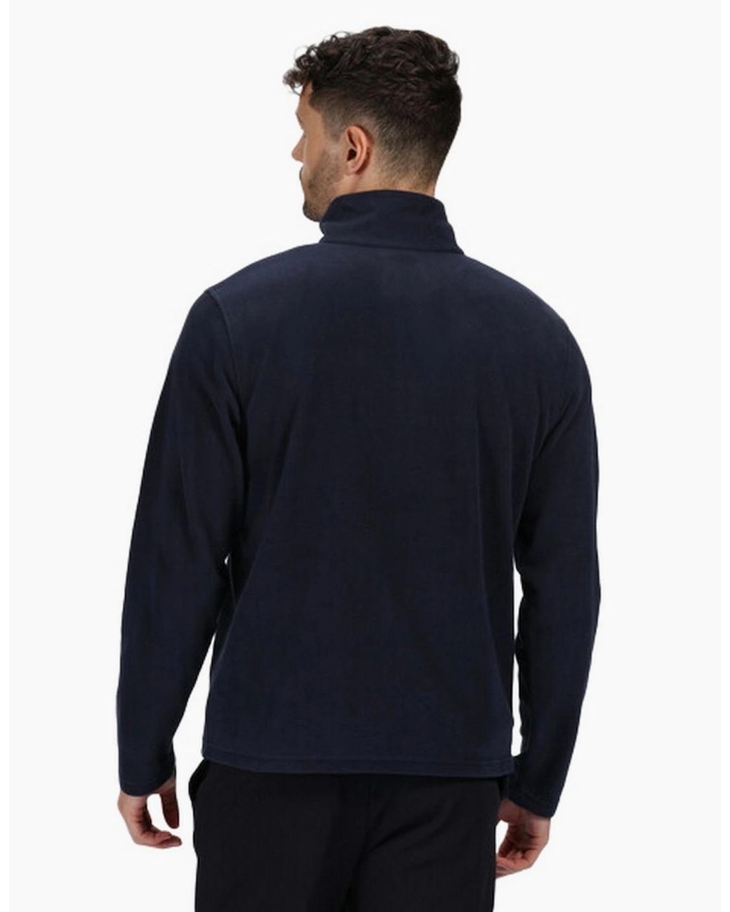 Regatta Blue Professional Micro Zip Neck Fleece Top for men