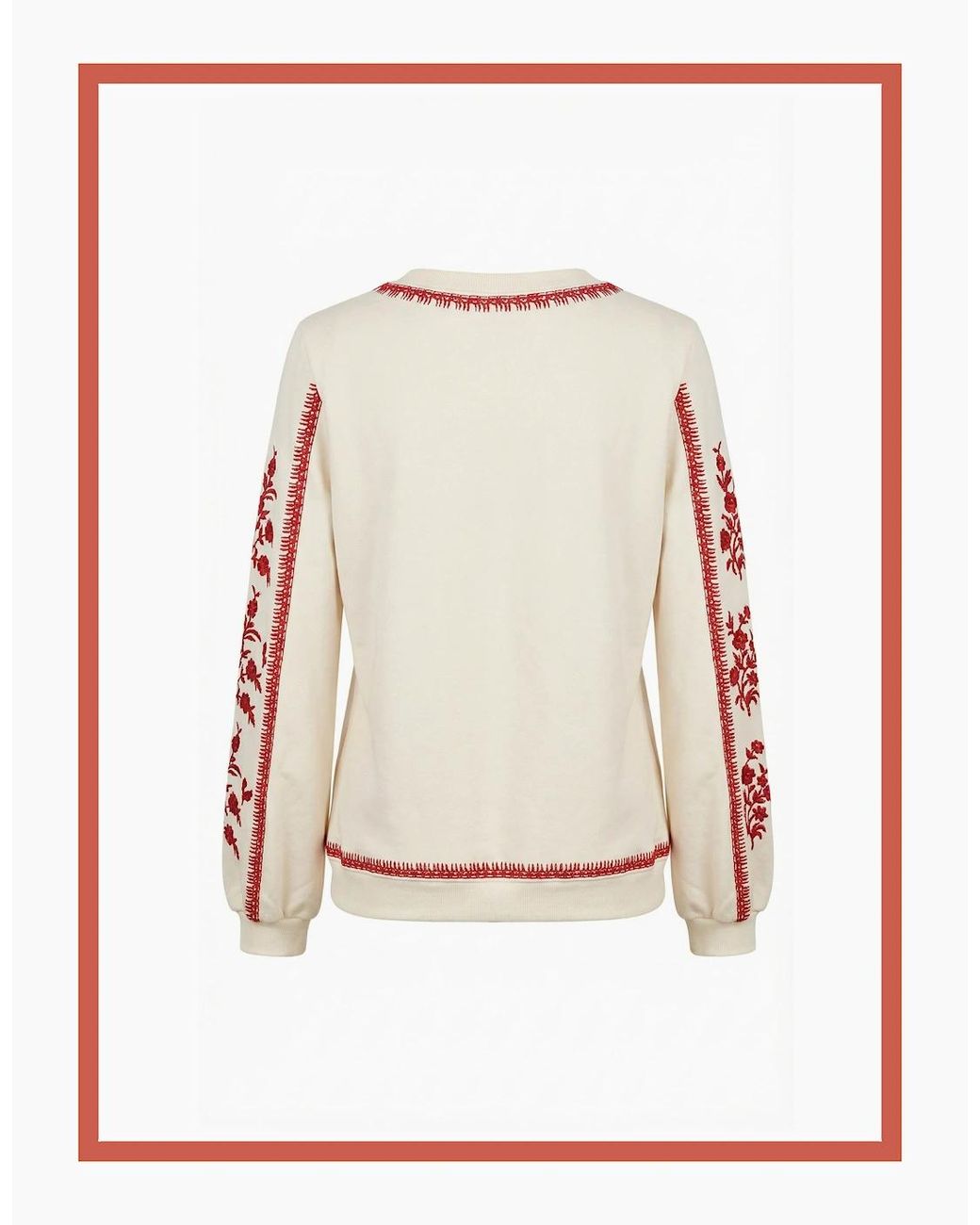 Nooki Design Brown Catalina Embroidered Sweater