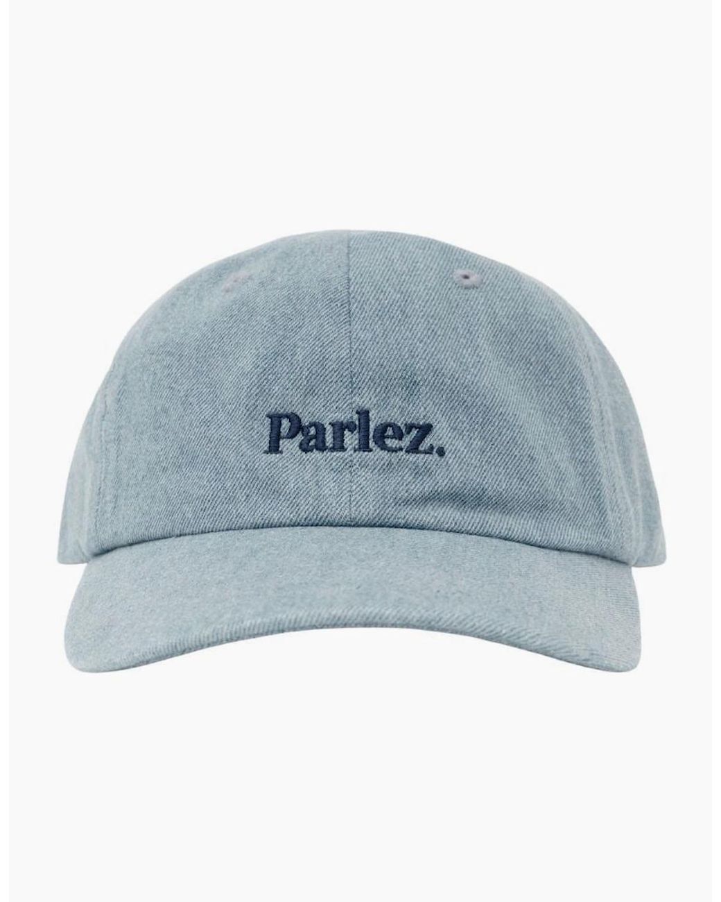 Parlez Blue Boyd 6 Panel Low Profile Mid Wash Cap for men