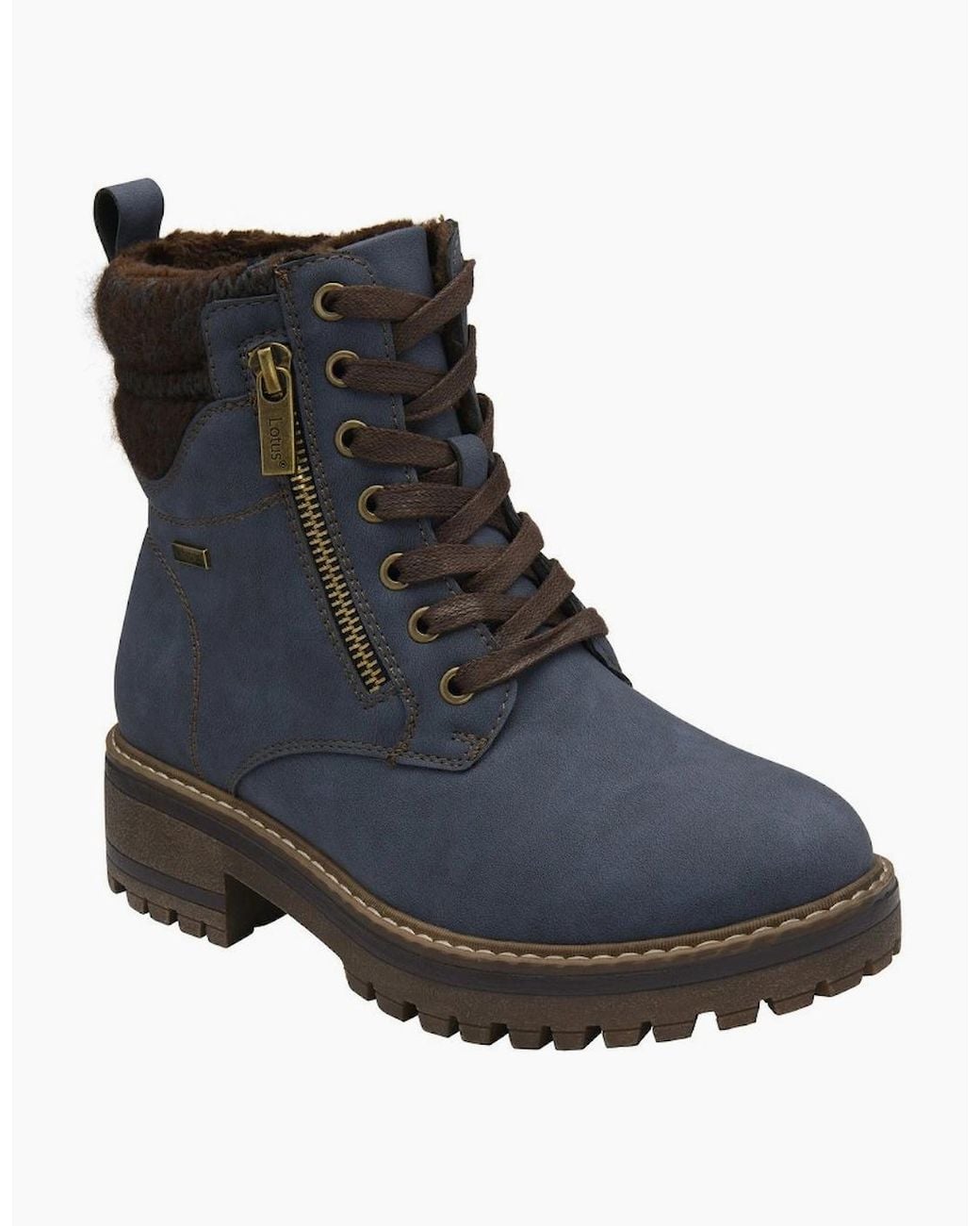 Lotus Black Stefani Ankle Boots