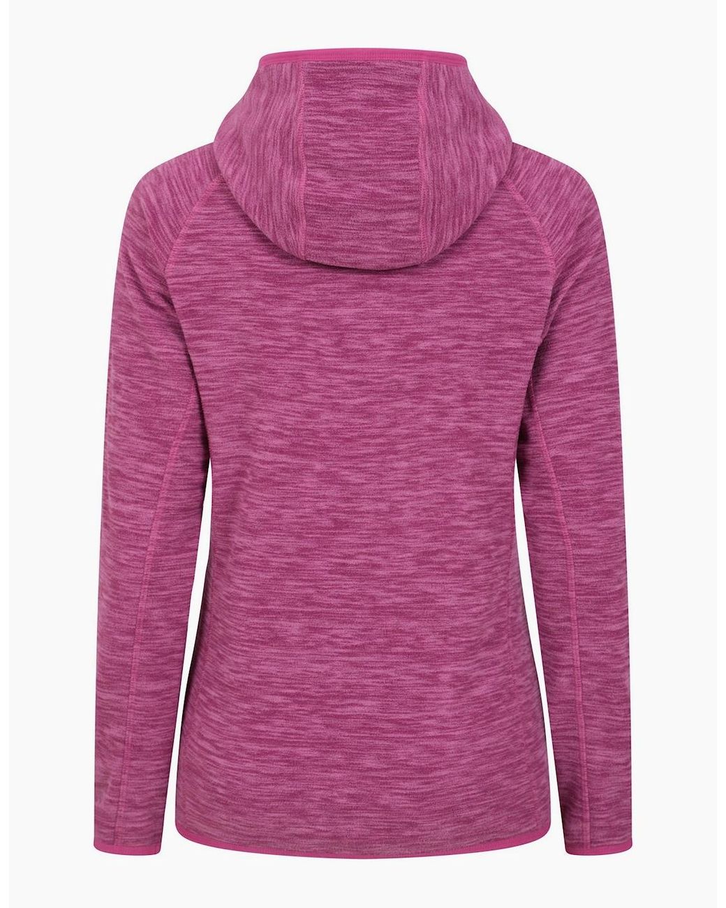 Mountain Warehouse Pink Ladies Lleyn Ii Melange Full Zip Hoodie