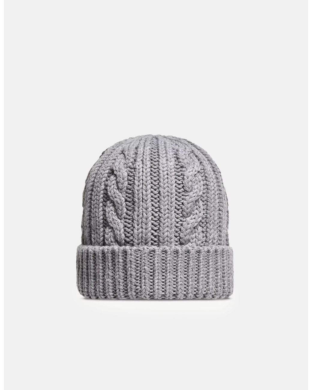 Moncler Gray Archive Logo Hat for men
