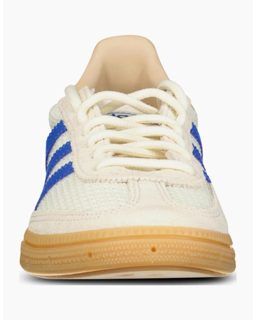 Adidas Blue Originals Handball Spezial Mesh And Suede Trainers
