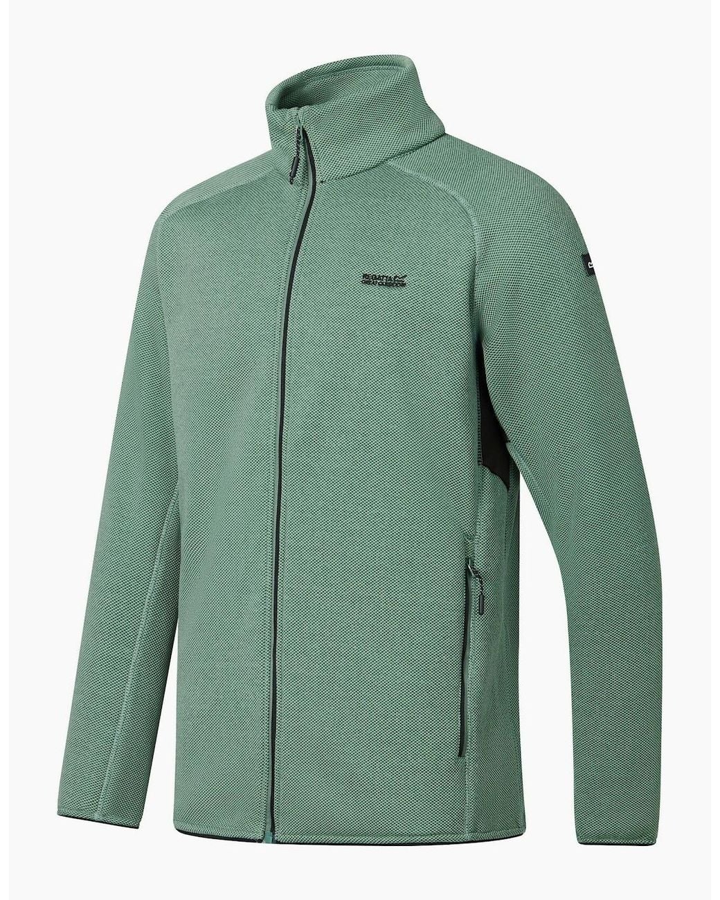 Regatta Green Rike Full Zip Fleece Jacket for men