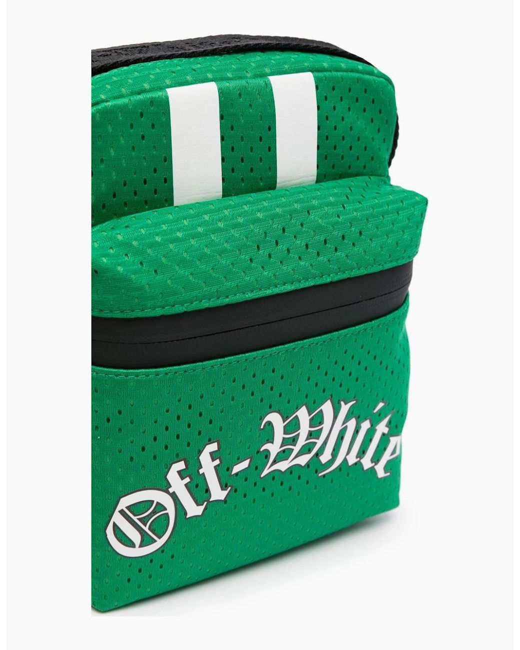 Off-White c/o Virgil Abloh Green Outdoor Crossbody Mesh Bag for men