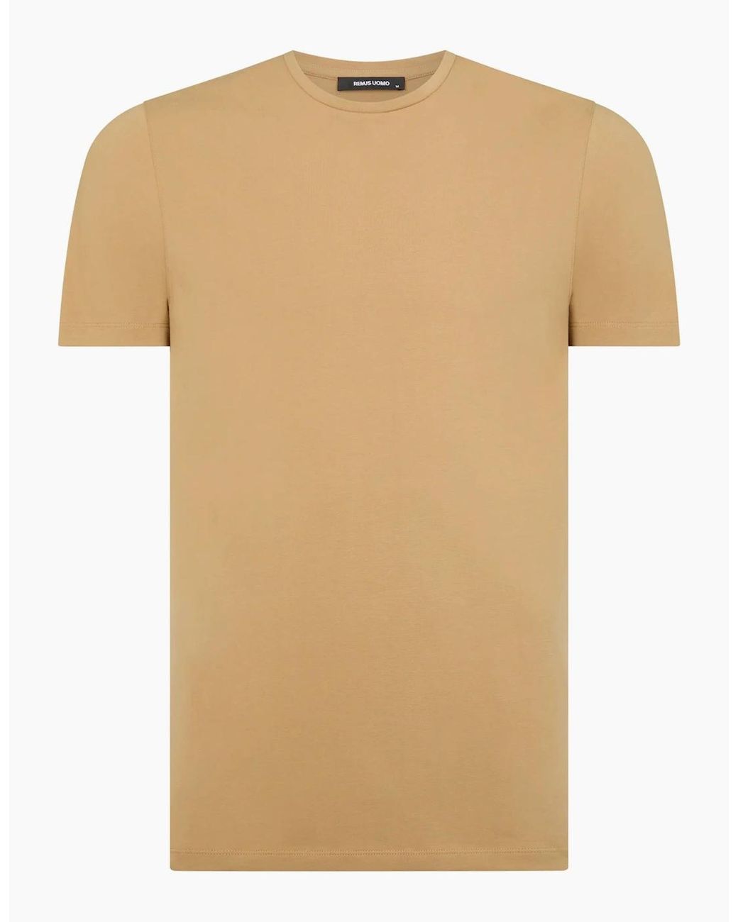 Remus Uomo Yellow Premium Quality Crew Neck T-Shirt Canvas for men