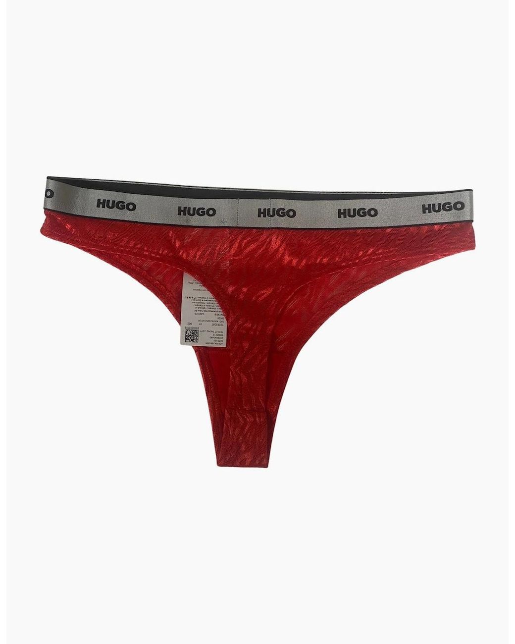 Boss Red 3-Pack Classic Logo Lace Thongs Gift Set, W