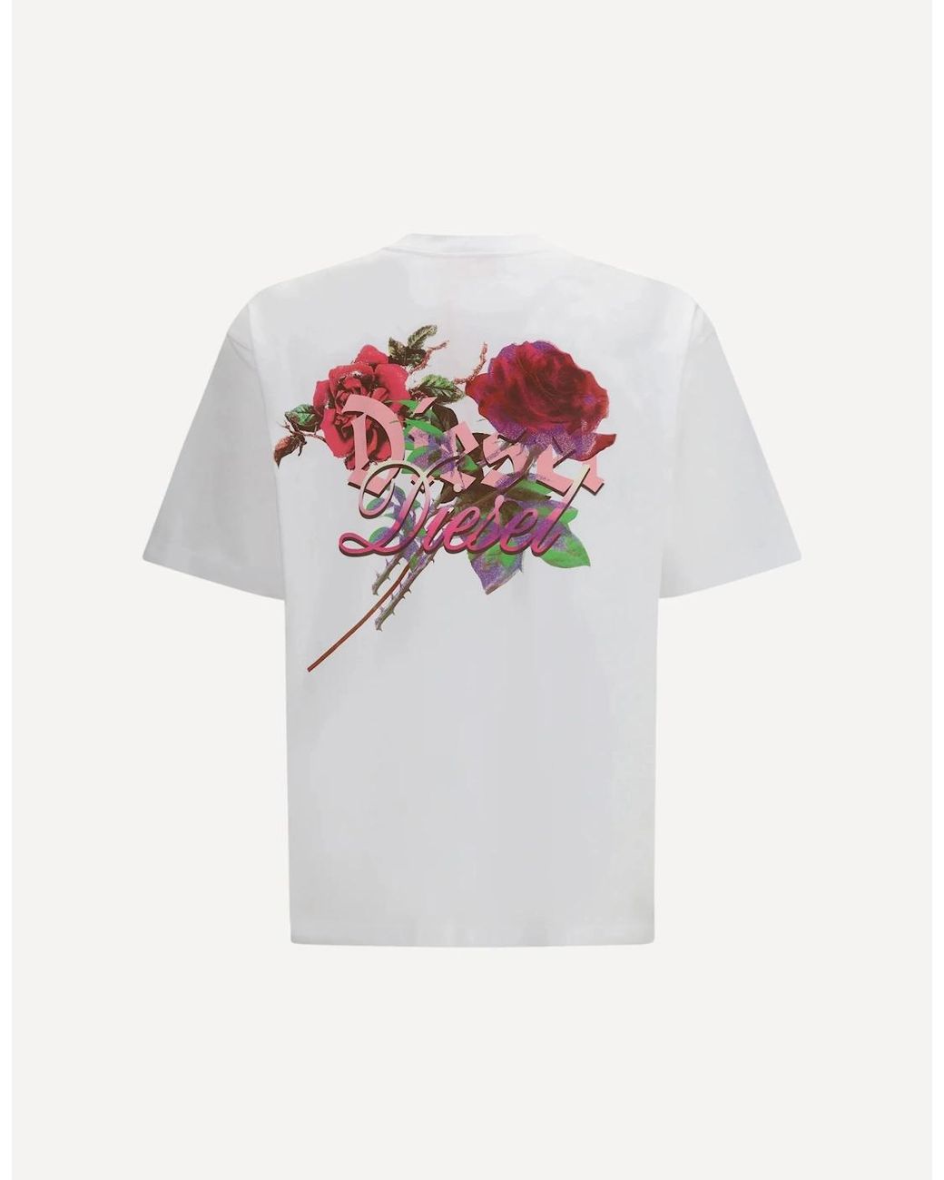 DIESEL White T-Boggy V4 T-Shirt for men